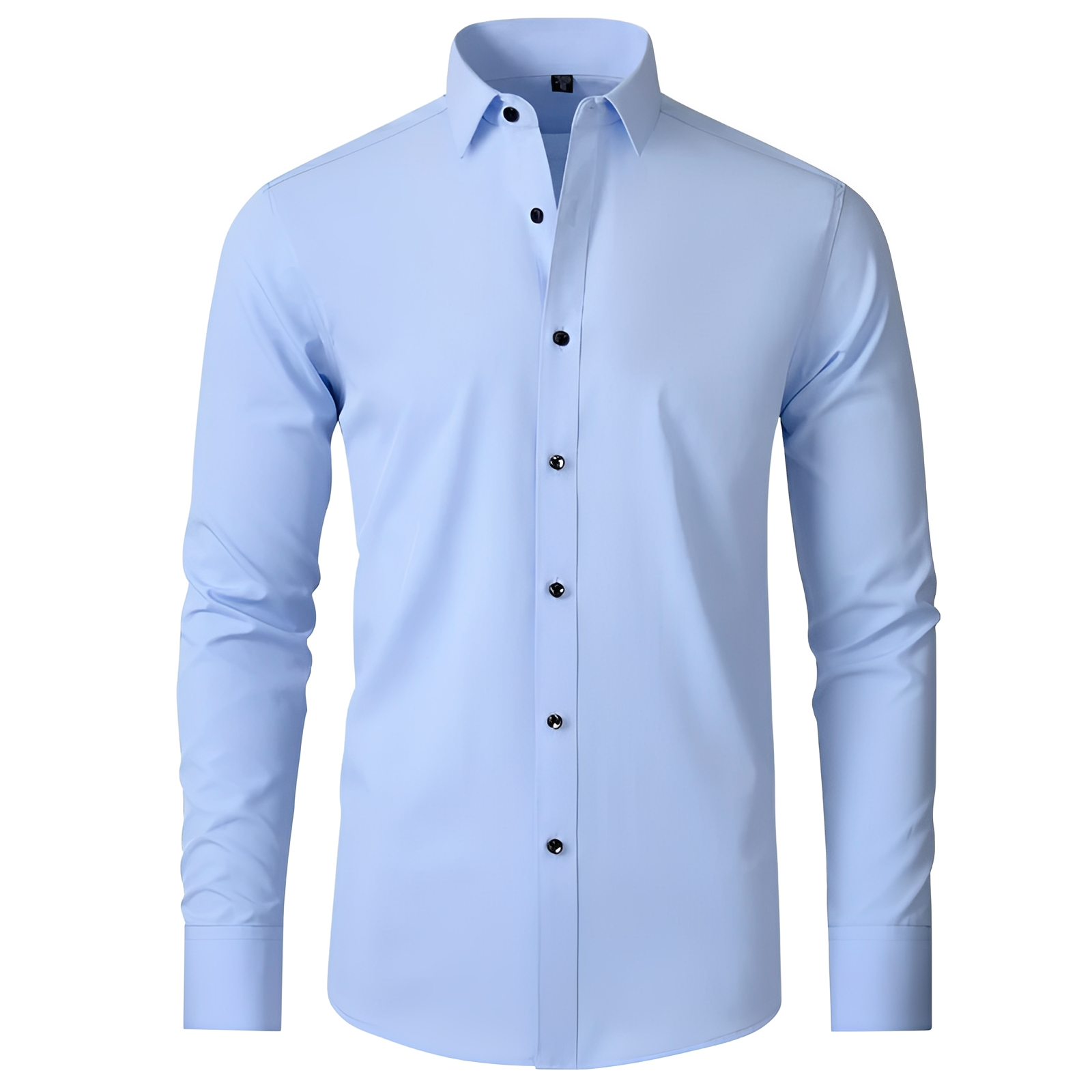 Herren Langarmhemd Dehnbares Material Bequem - Norvielle