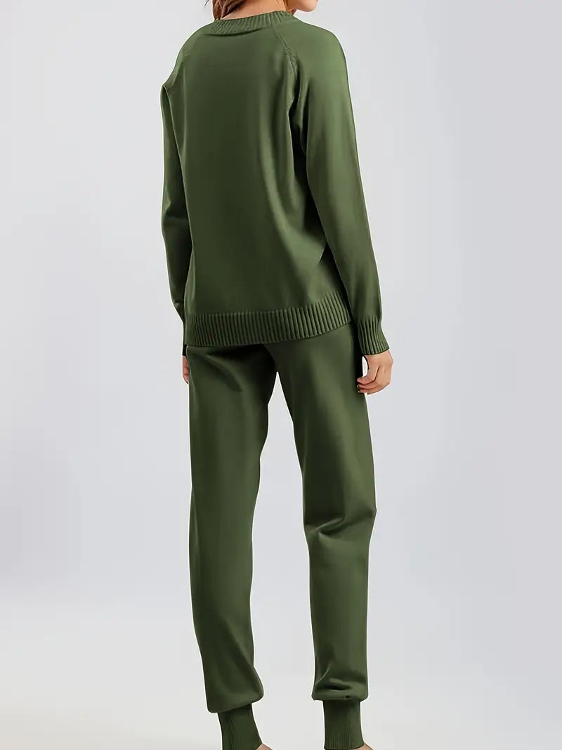 Damen Zweiteiliges Set Langärmlig