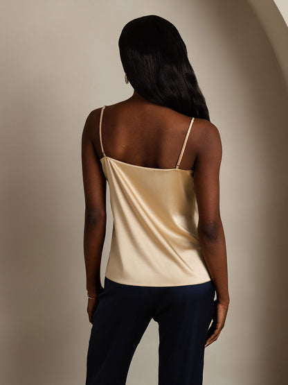 Norvielle Damen Seiden-Camisole Spaghettiträger - Norvielle