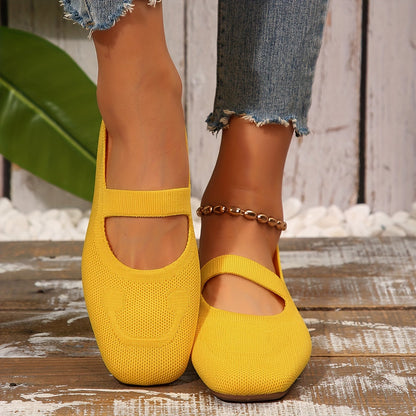 Norvielle Damen Ballerinas Einfarbig Schnürbar