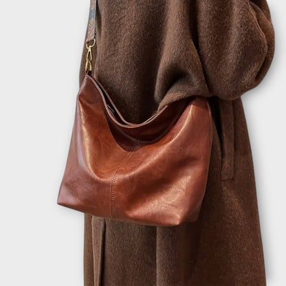 Damen Schultertasche Leder Riemen