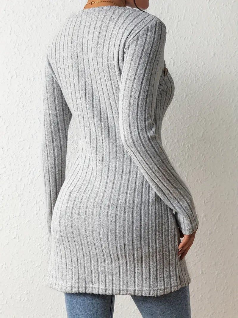 Norvielle Damen Gerippter Pullover - Norvielle