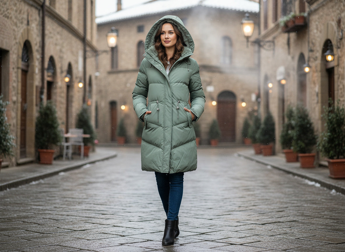 Damen Winterjacke Isoliert Wärme