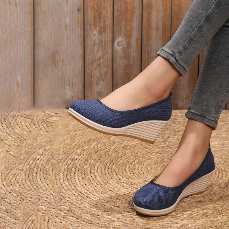 Norvielle Damen Keilschuhe Lässig