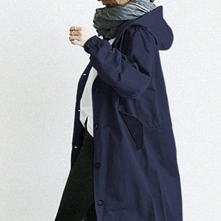 Norvielle Damen Regenjacke Wasserdicht Oversized