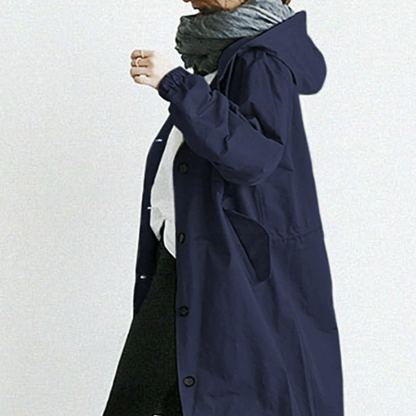 Norvielle Damen Regenjacke Wasserdicht Oversized