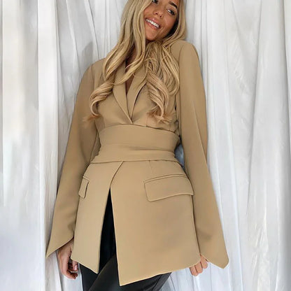 Norvielle Damen Blazer Gürtel