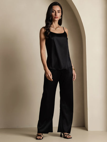 Norvielle Damen Seiden-Camisole Spaghettiträger