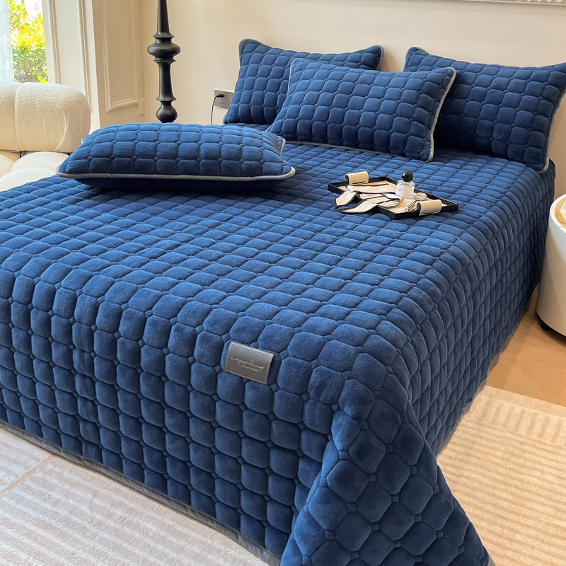 Weiche Tagesdecke Quadratisch Moderner Stil