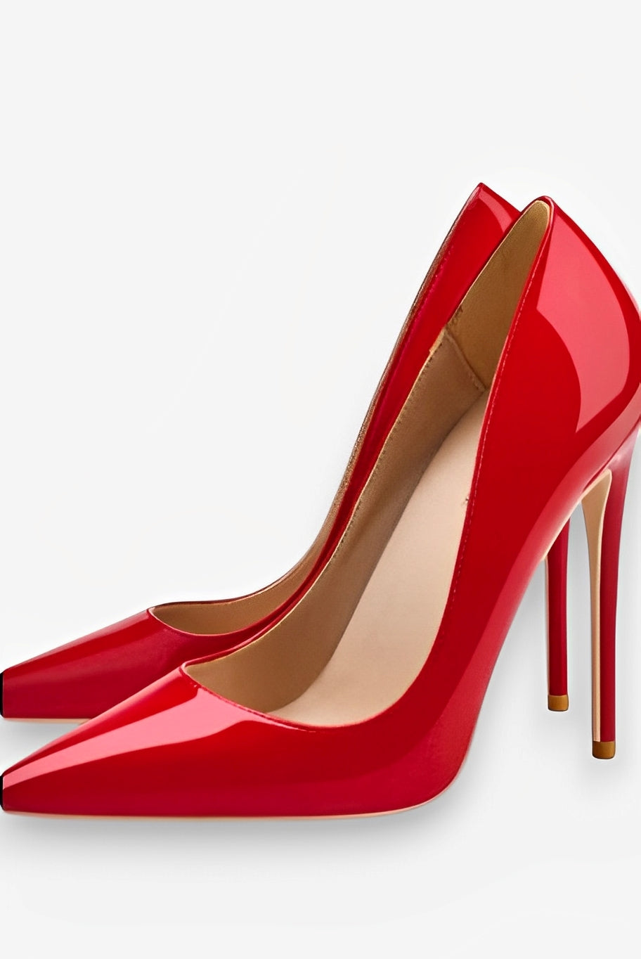 Norvielle Damen Stiletto High Heel Schuhe Spitze 12cm