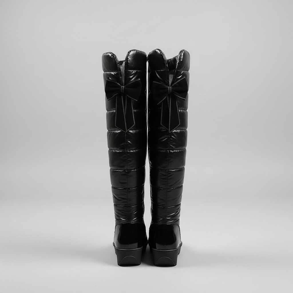 Damen Overknee Stiefel Narella Warm Gefüttert