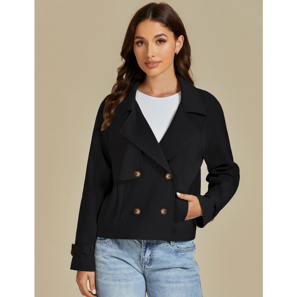 Giovanna Damen Doppelreiher Kurzjacke Mantel