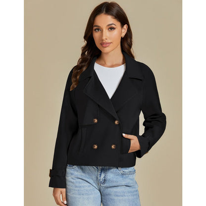 Giovanna Damen Doppelreiher Kurzjacke Mantel