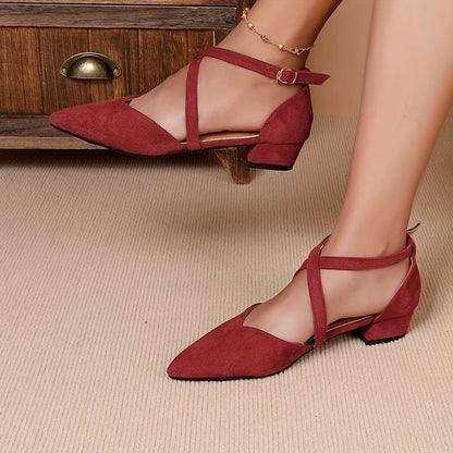 Norvielle Damen Flache Schuhe Einfarbig