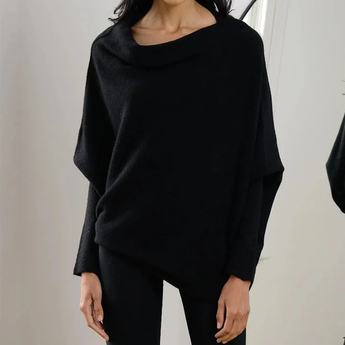 Norvielle Damen Asymmetrischer Pullover
