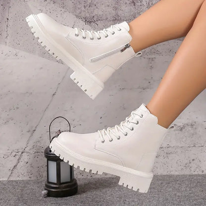 Keelin Damen Plateaustiefel Plüsch - Norvielle