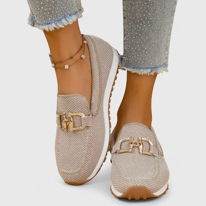 Damen Loafers Mesh Trense