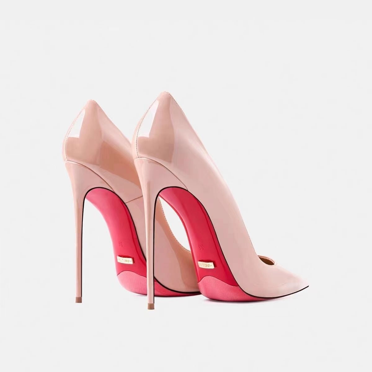 Damen Stiletto High Heels 12cm Weiche Sohle