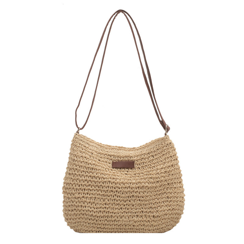 Boho Strandtasche Aurora Leinen Beige