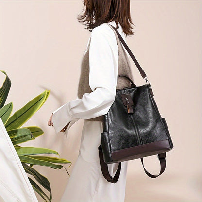 Damen Anti-Diebstahl Rucksack Veganer Stadt-Backpack