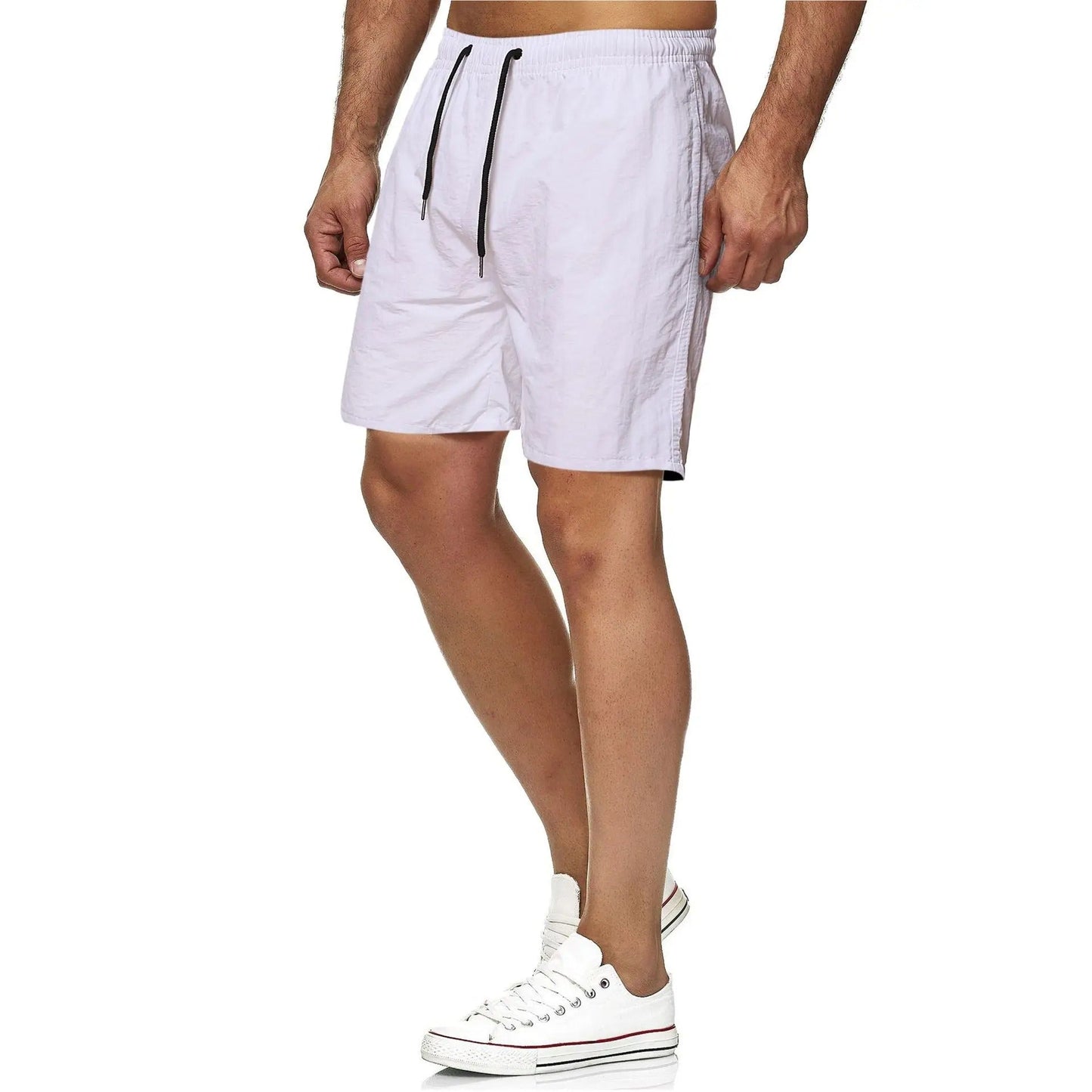 Norvielle Herren Fitness-Badehosen Schnelltrocknend Einfarbig