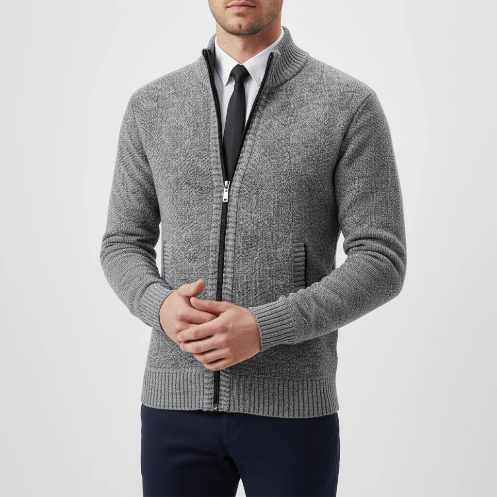 Herren Strickjacke Reißverschluss Vorne Christian - Norvielle