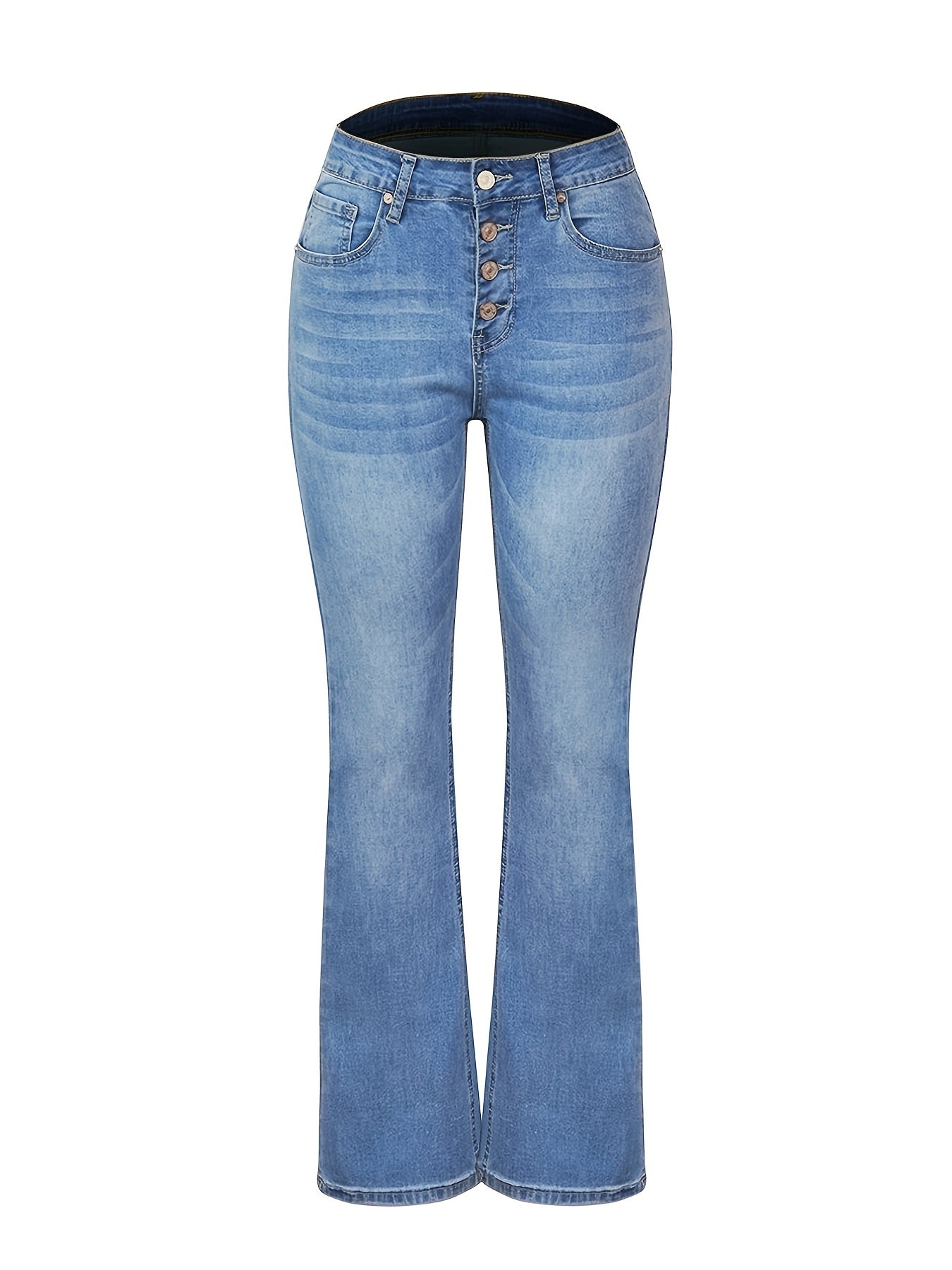 Norvielle Damen Denimhosen Mit Schrittknopf Röcke Effekt