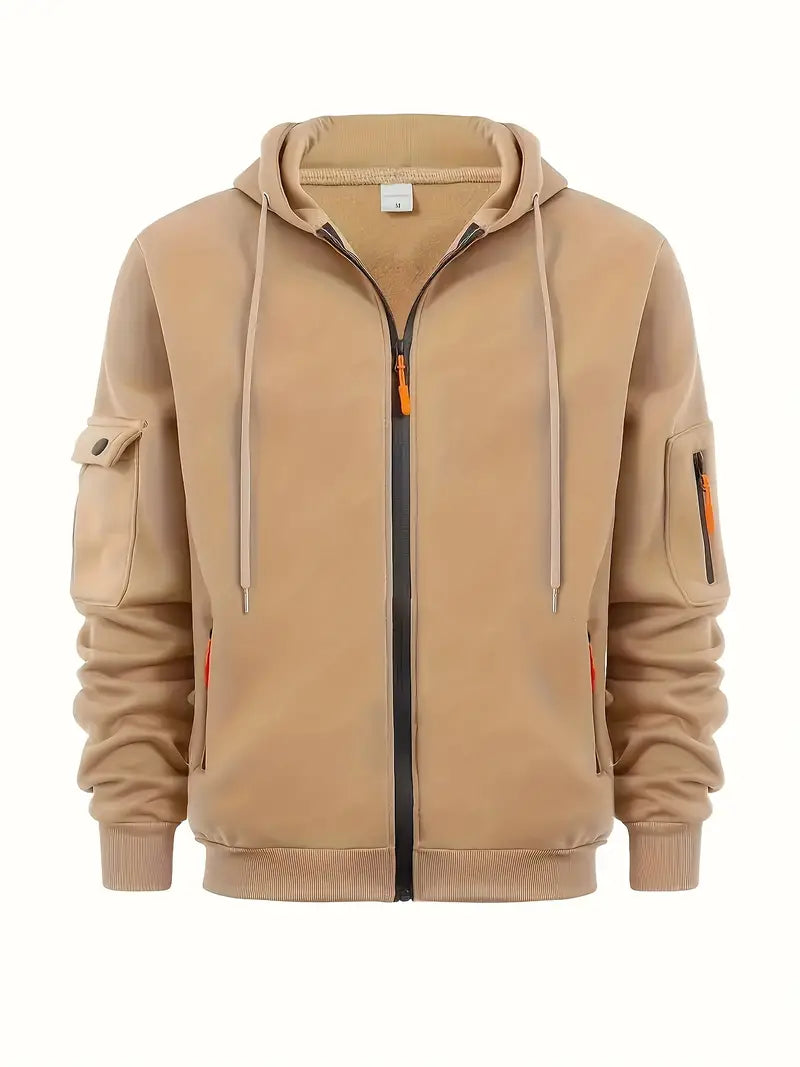 Janosch Herren Hoodie Full-Zip mit Taschen Modern