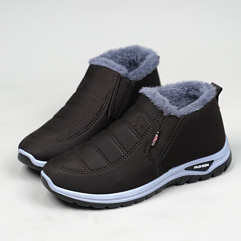 Herren Winterschuhe Elastik Mittelhoher Schnitt Warmfutter