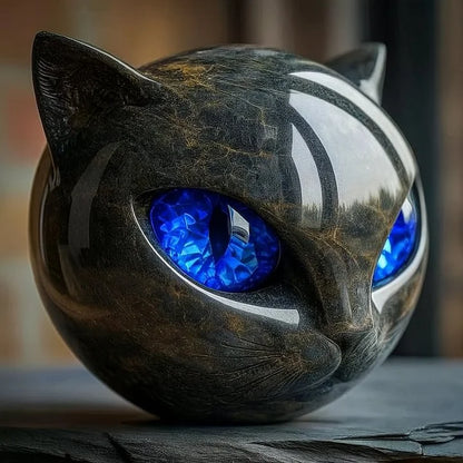 NyxCharm Mystische e Katzenkopf Skulptur
