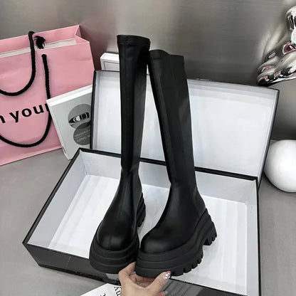 Norvielle Damen Stiefelschuhe Leder Komfort