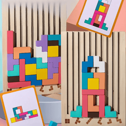 Holzpuzzle Tetris 3D für Kinder