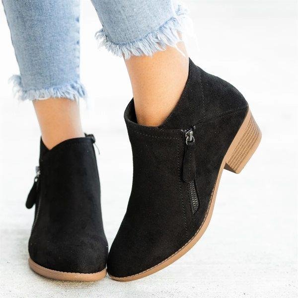 Norvielle Damen Wildleder Stiefeletten