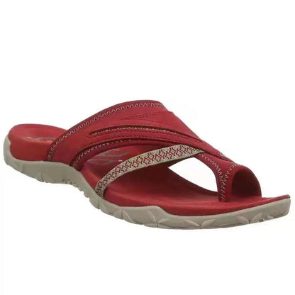 Norvielle Damen Orthopädische Sandalen Memory Schaum Beige