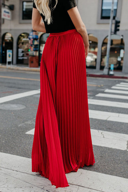 Norvielle Damen Maxi Rock Plissiert für Eternity