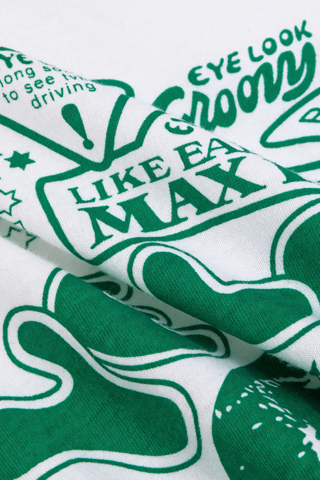 Damen Crop-T-Shirt Grafikdruck Hochgekrempelte Ärmel Knotendetail