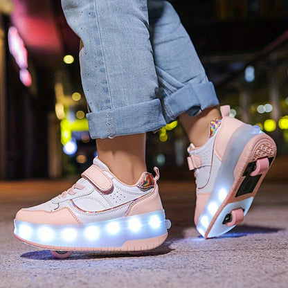 Kinder Lichtroller Sneaker Leuchtschuh Farbenfroh