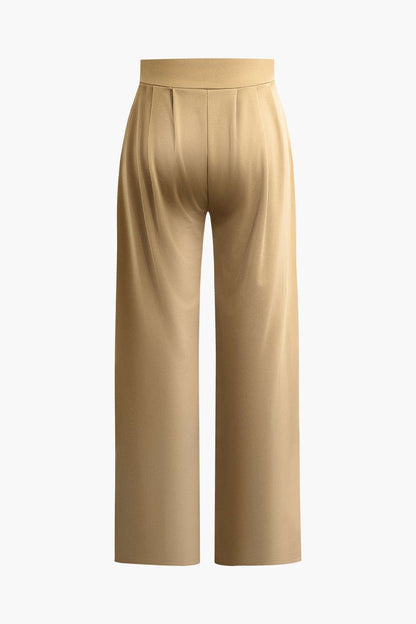 Elegantes Damen Zweiteiler-Set Crop- Palazzo-Hose
