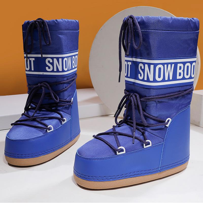Lunéa Snow Boots Damen blau – leichte Winterboots mit Plateausohle