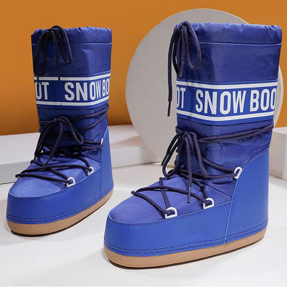 Lunéa Snow Boots Damen blau – leichte Winterboots mit Plateausohle