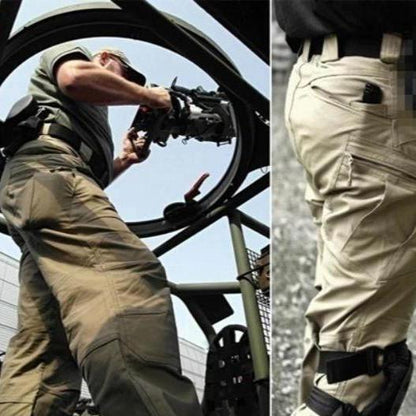 Herren Dehnbare Cargohose Lang
