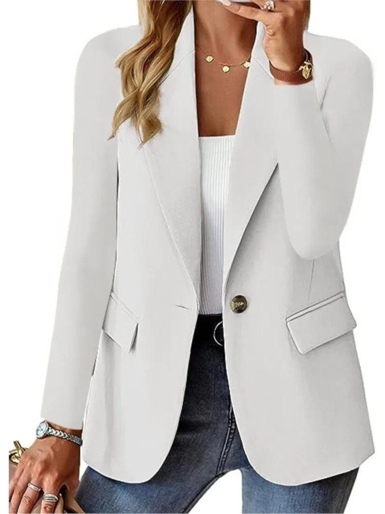 Norvielle Herren Blazer Langarm Relaxed Fit Jacke