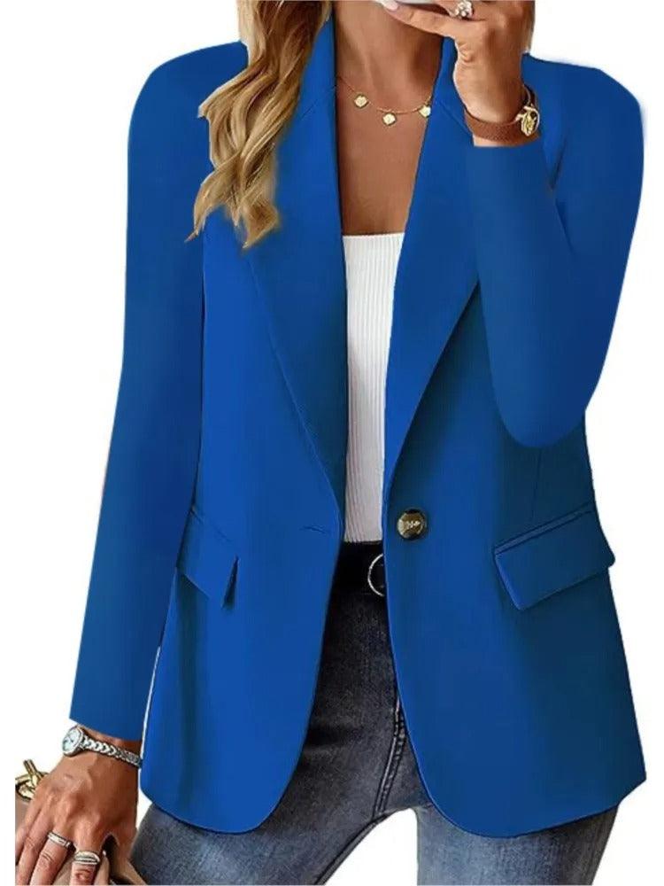 Norvielle Herren Blazer Langarm Relaxed Fit Jacke