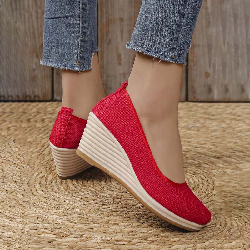 Norvielle Damen Keilschuhe Lässig