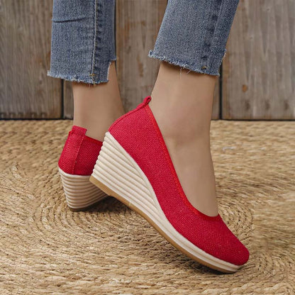 Norvielle Damen Keilschuhe Lässig