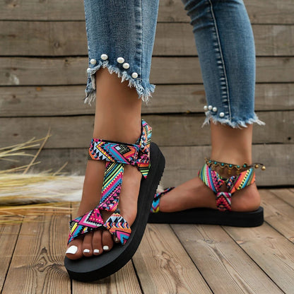 Norvielle Damen Boho Sandalen