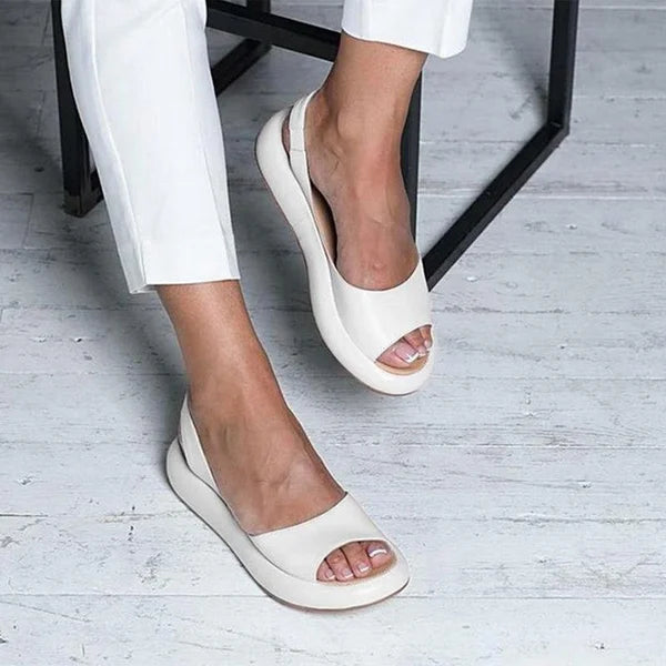 Damen Sandalen Bequem Schlicht