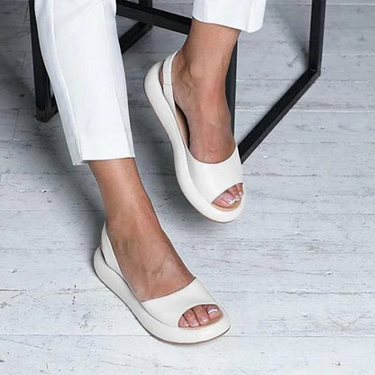 Damen Sandalen Bequem Schlicht