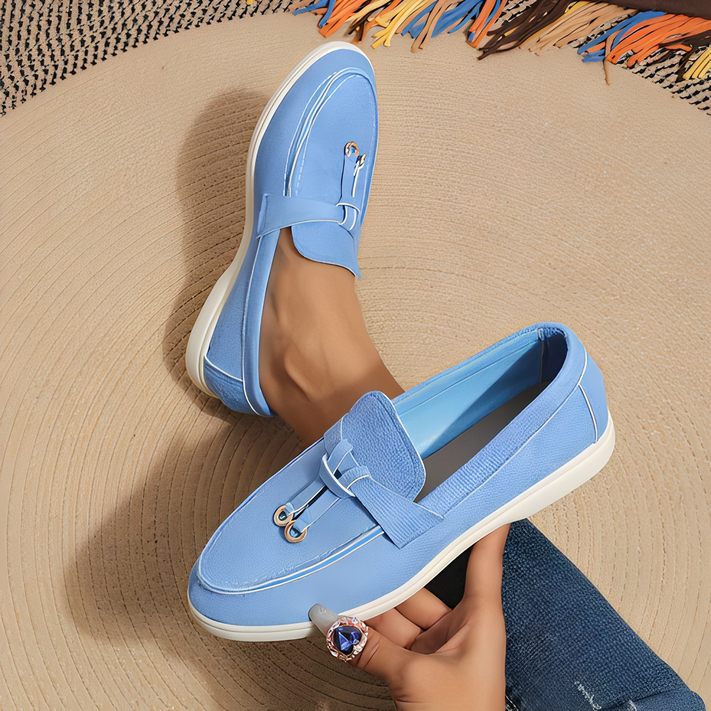 Euna Damen Slipper Modisch