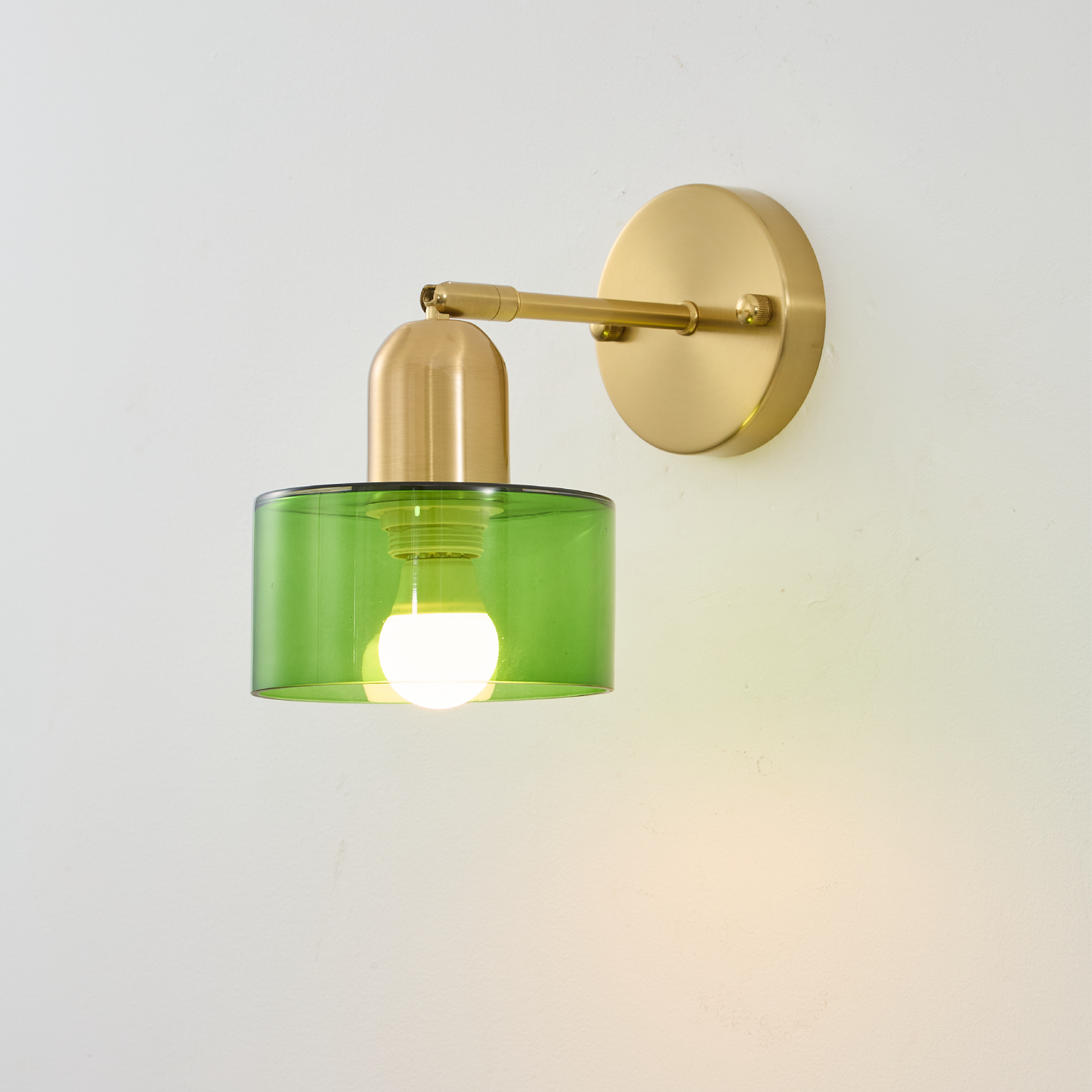 Bauhaus Glas Wandleuchte Bunt